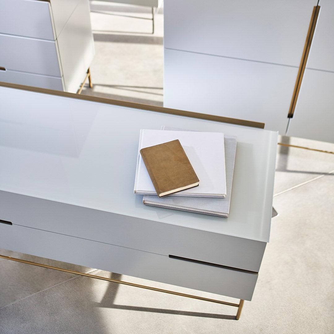 Alberto 2 Drawer Low Sideboard - Gillmore Space