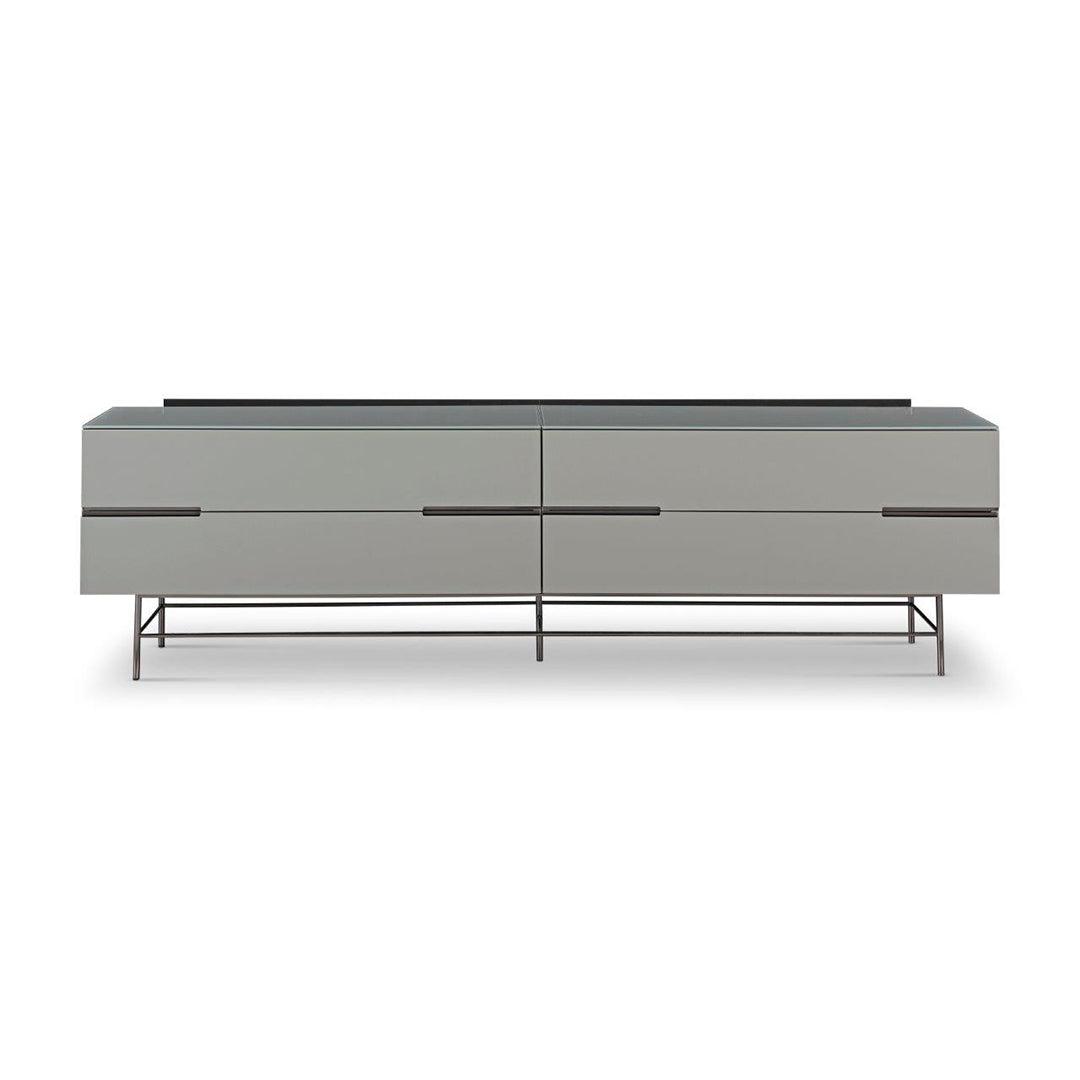 Alberto 4 Drawer Low Sideboard - Gillmore Space