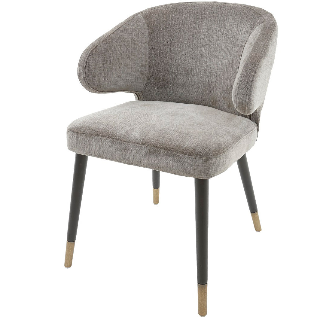 Arrone Mouse Chenille Chair - RV Astley