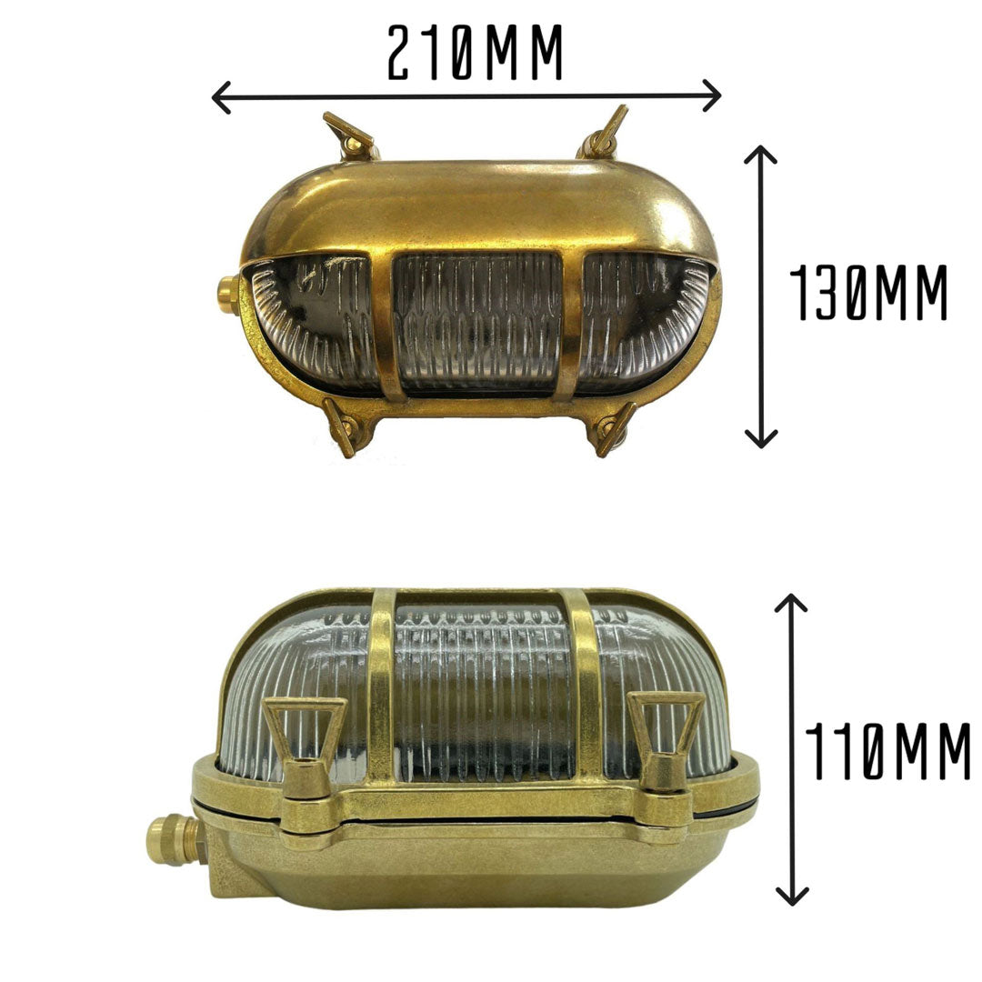 Atlantic Eyelid Bulkhead Outdoor Wall Light