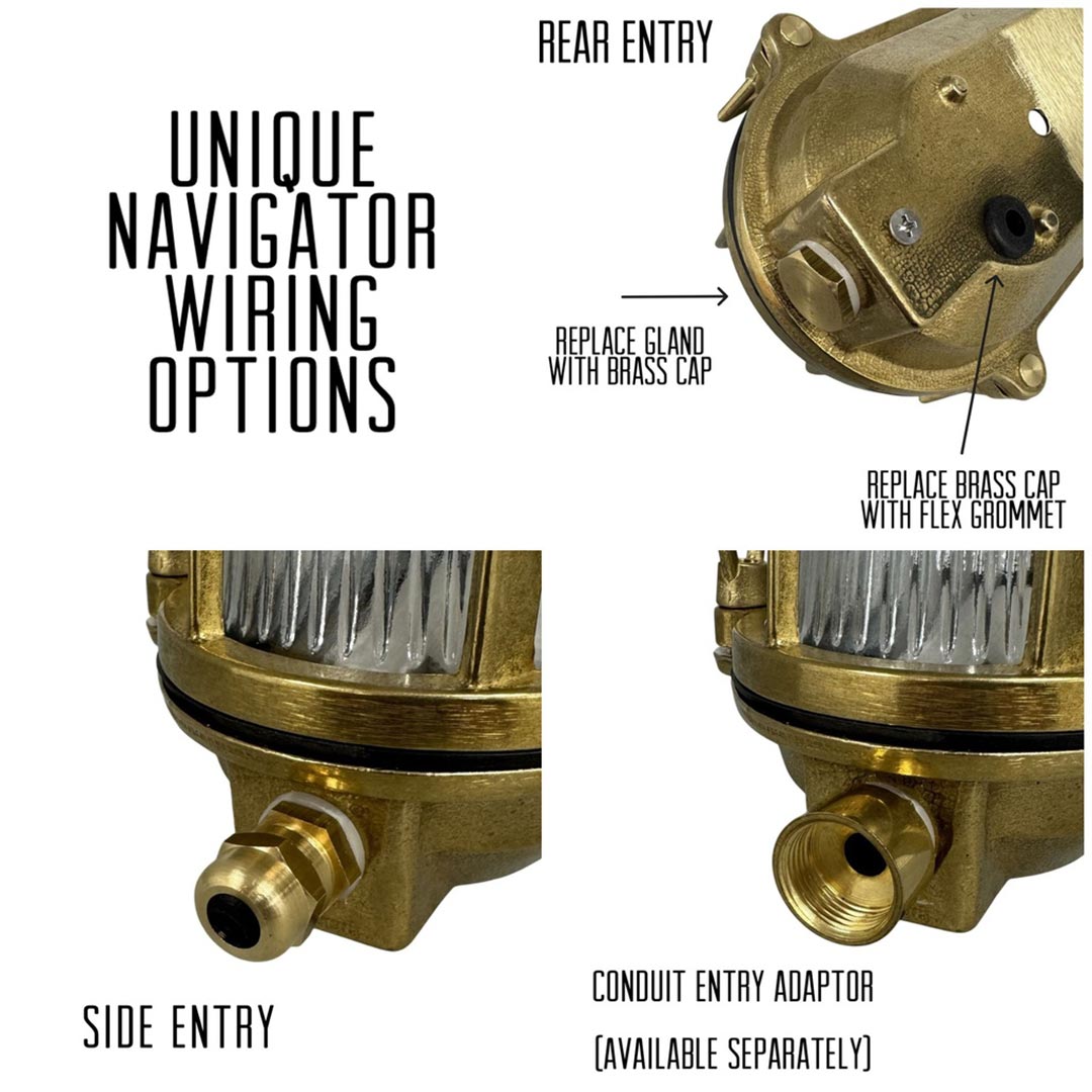 Atlantic Large Prismatic Porthole Outdoor Wall Light