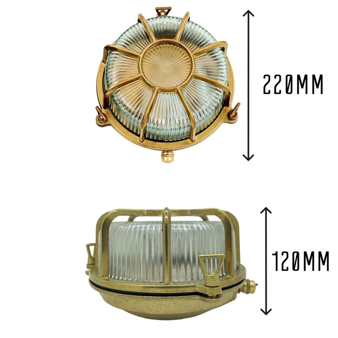 Atlantic Large Radial Porthole Outdoor Wall Light