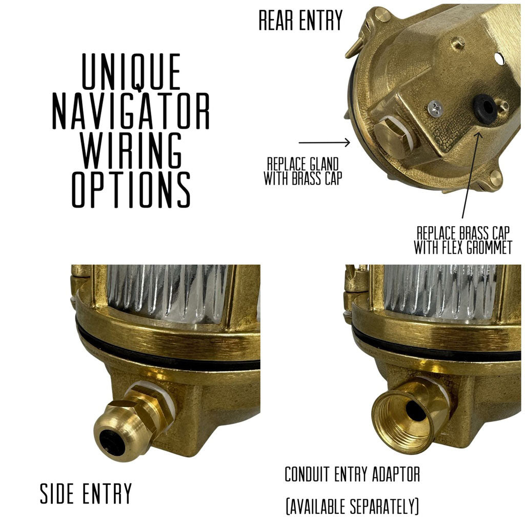 Atlantic Small Prismatic Porthole Outdoor Wall Light