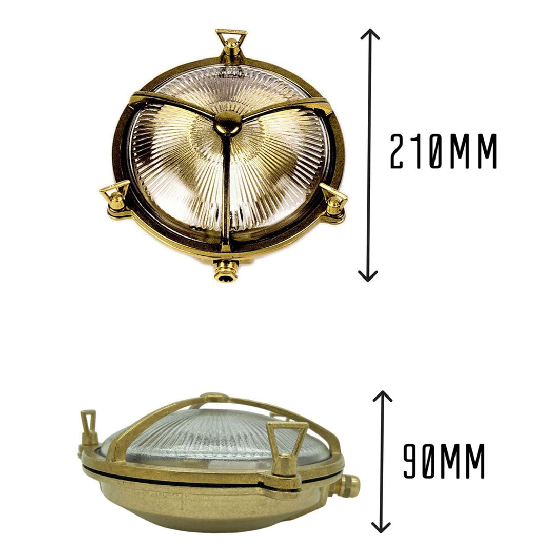 Atlantic Trident Porthole Outdoor Wall Light