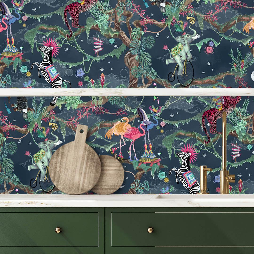 Balancing Act Wallpaper - Nightfall - Brand Mckenzie