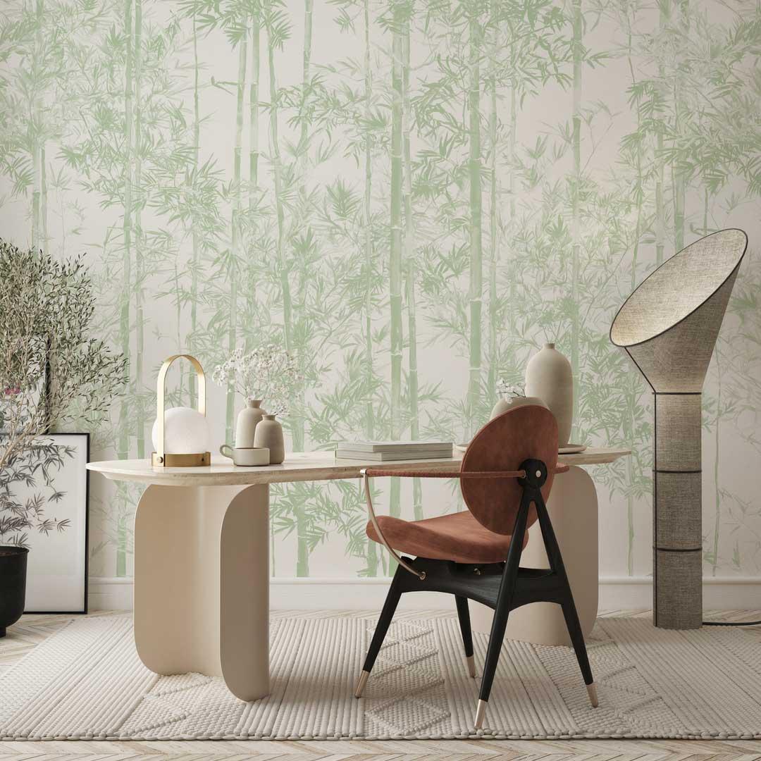 Bamboo Mural Wallpaper - Set of 3 Panels - Sian Zeng