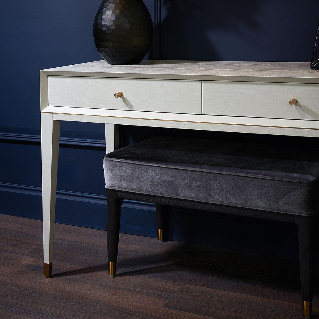 Bayeux White Dressing Table - RV Astley