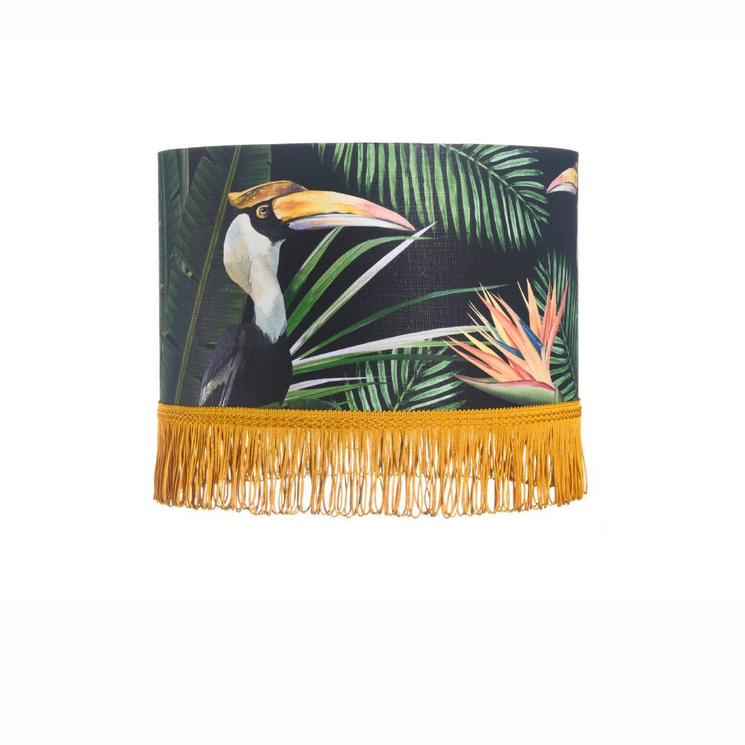 Birds of Paradise Drum Lampshade - MINDTHEGAP