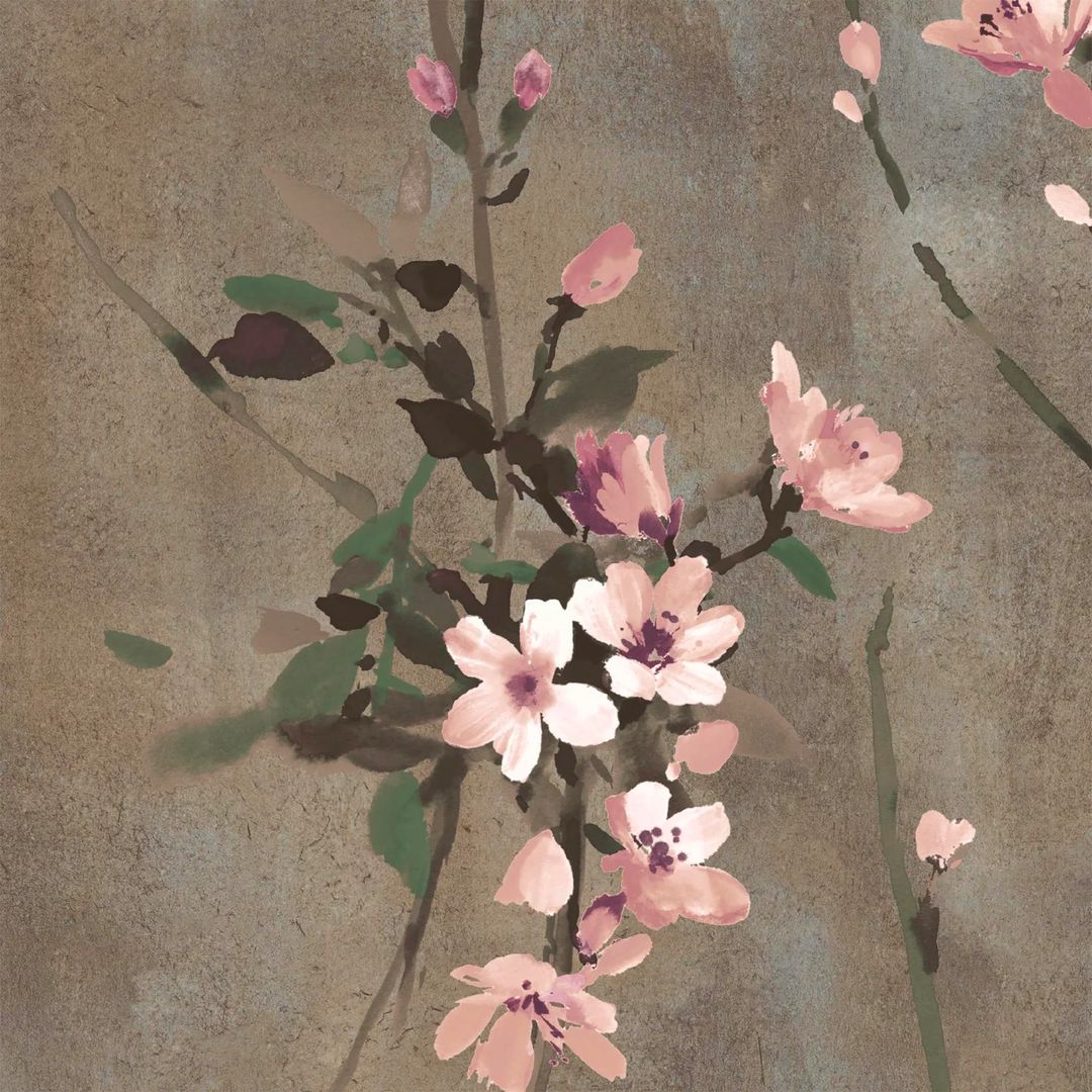 Blossom Wallpaper - Brown & Blush