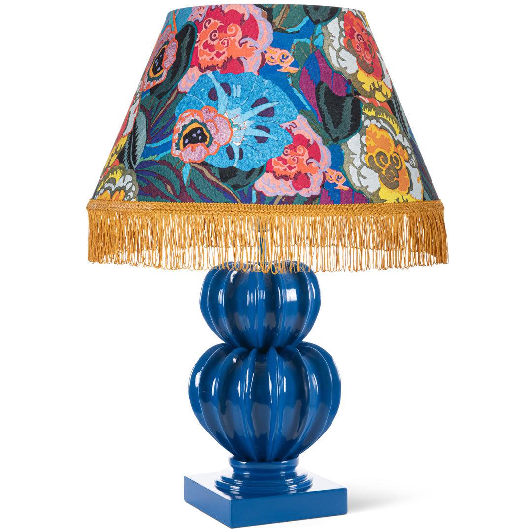 Botany Blue Table Lamp & Fiori In Fiore Shade - MINDTHEGAP