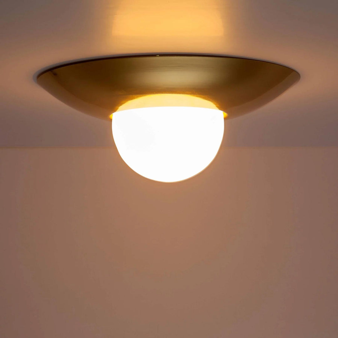 Brass Dome Flush Mount Light - Houseof