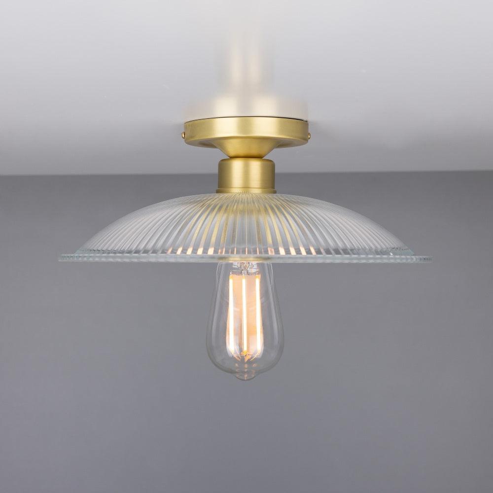 Calix Holophane Flush Ceiling Light - Mullan Lighting