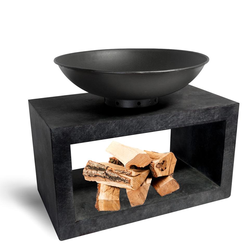 Cannes Firebowl & Granite Console Fire Pit
