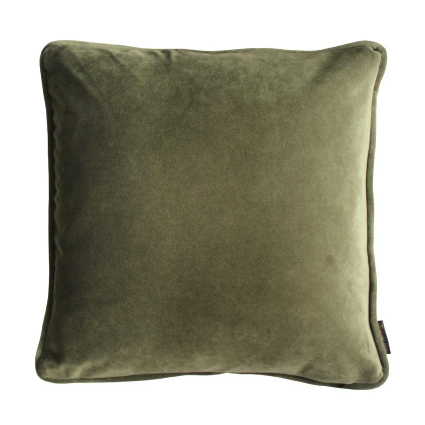 Cantaloupe Jaguar Piped Velvet Cushion Cover