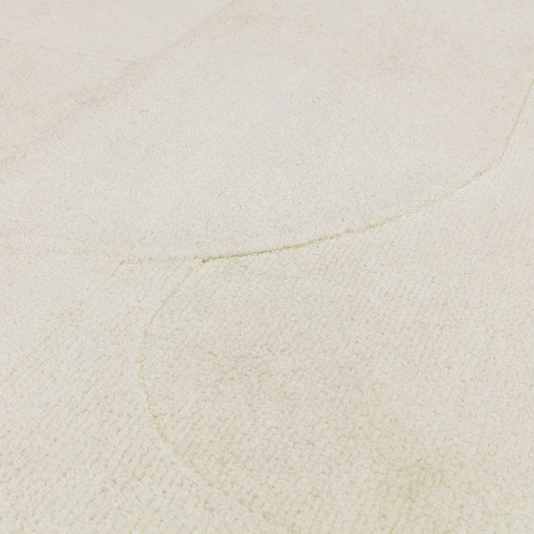 Carved Thick Rug - Ivory