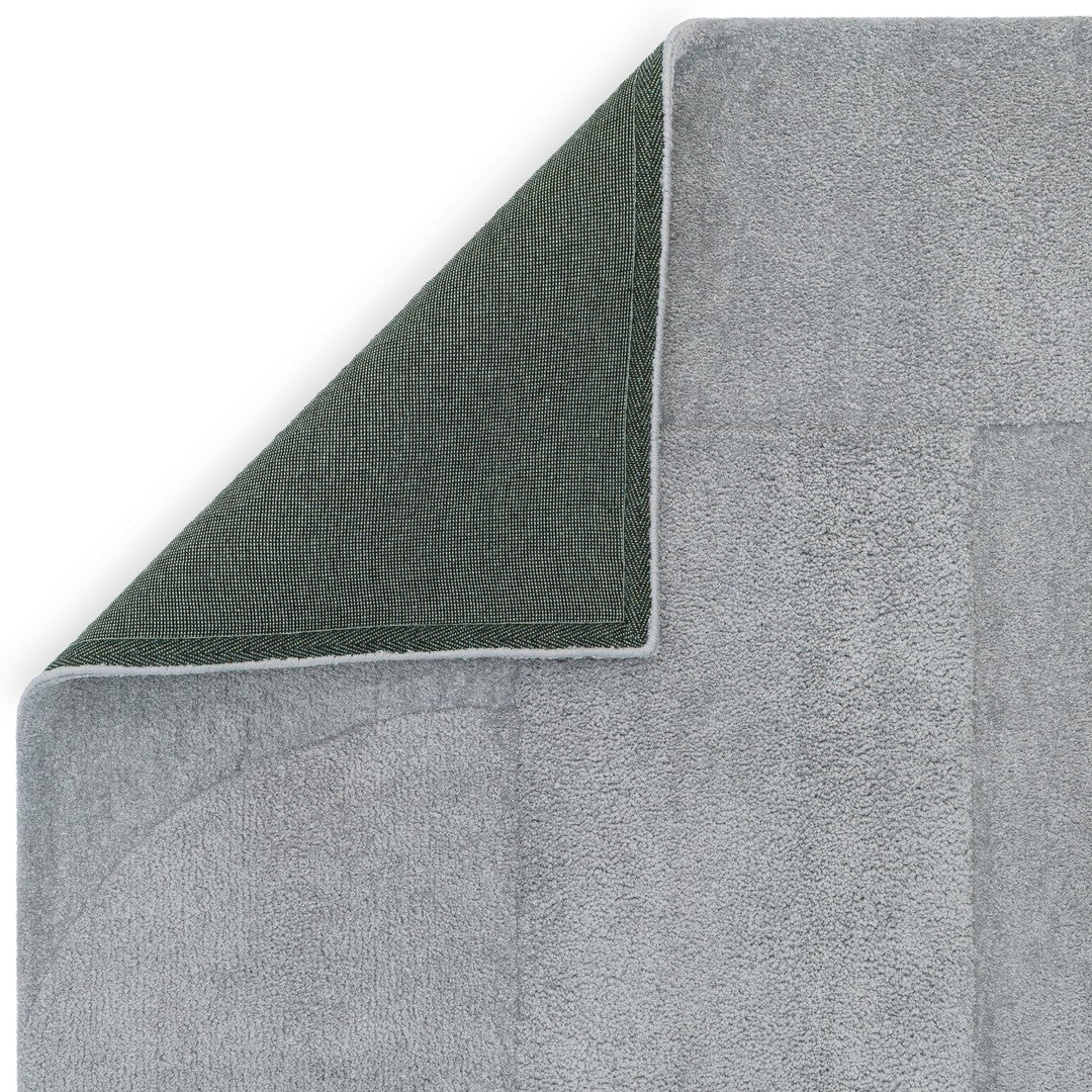 Carved Thick Rug - Light Blue