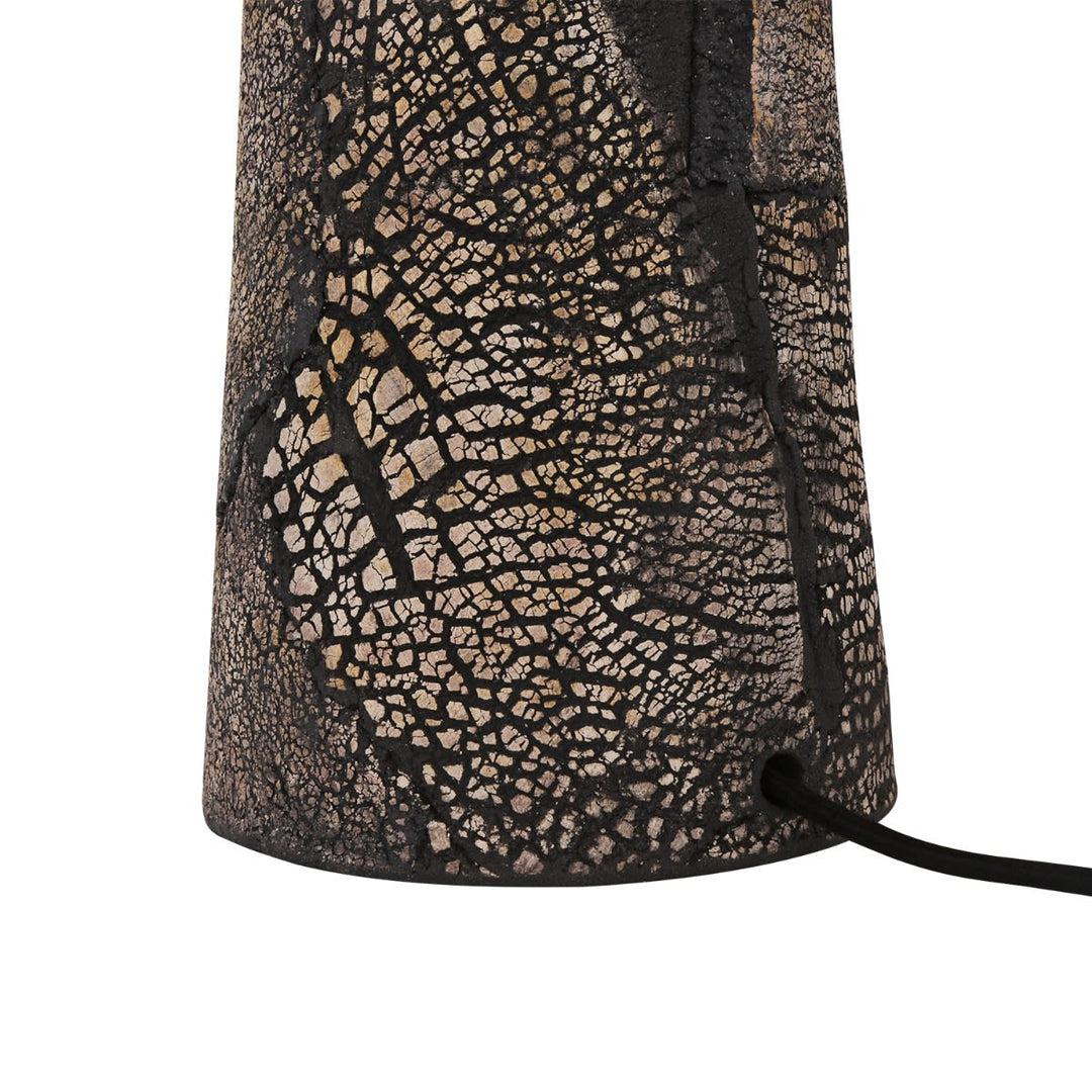 Cassia Tall Ceramic Table Lamp - Black - Mullan Lighting