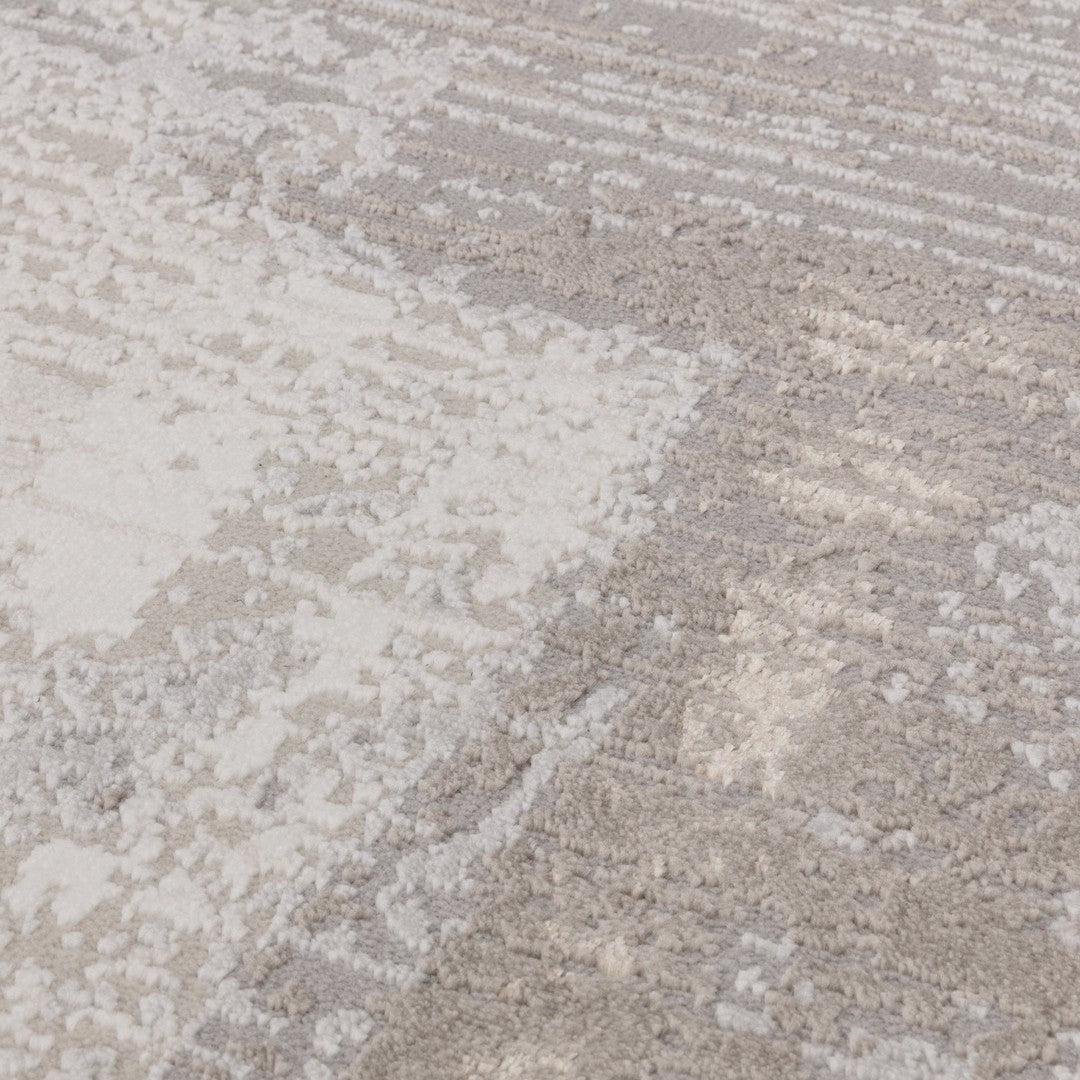 Celest Premium Lustrous Abstract Rug - Tan