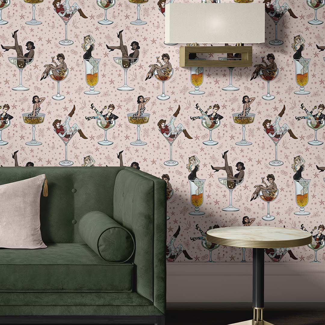 Cocktail Girls Wallpaper - Graduate Collection