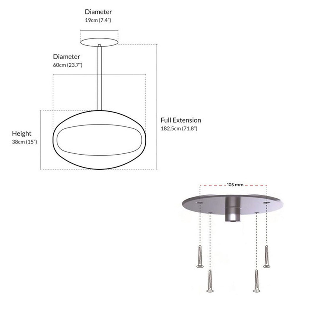 Cocoon Aeris Black Hanging Bioethanol Fire