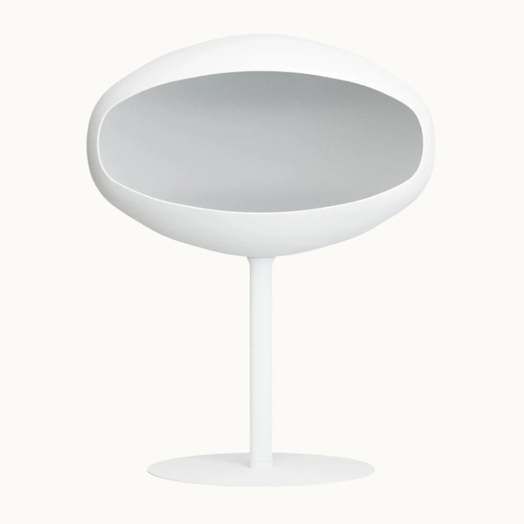 Cocoon Pedestal Bioethanol Fire - White