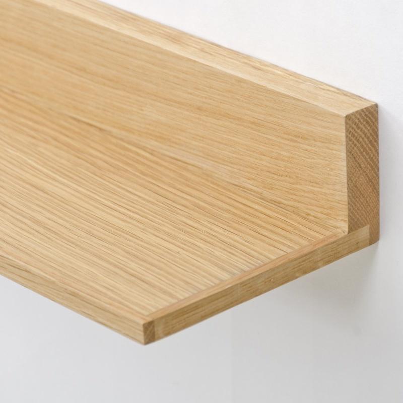 Curio Wall Display Shelf - Natural Oak