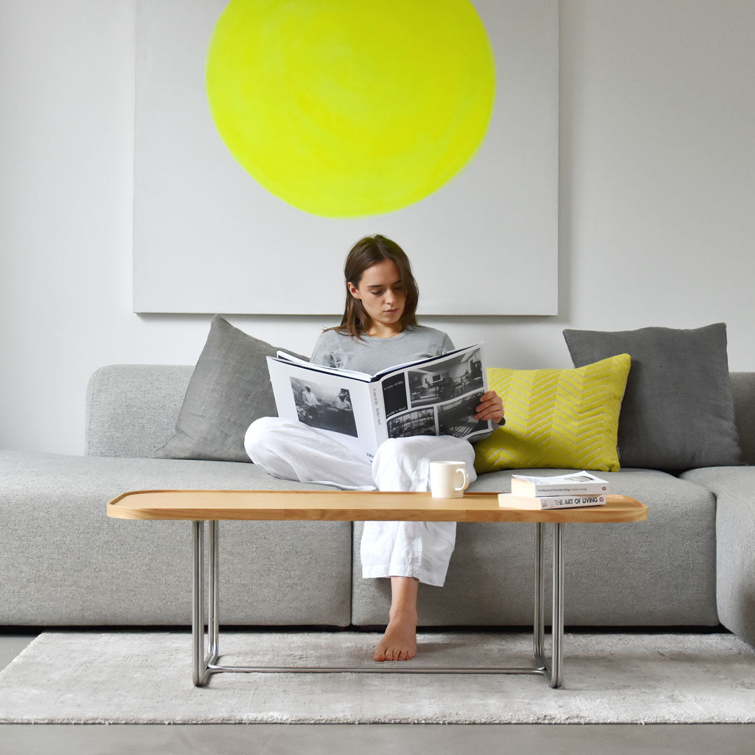 DT114 Oak Rectangular Coffee Table