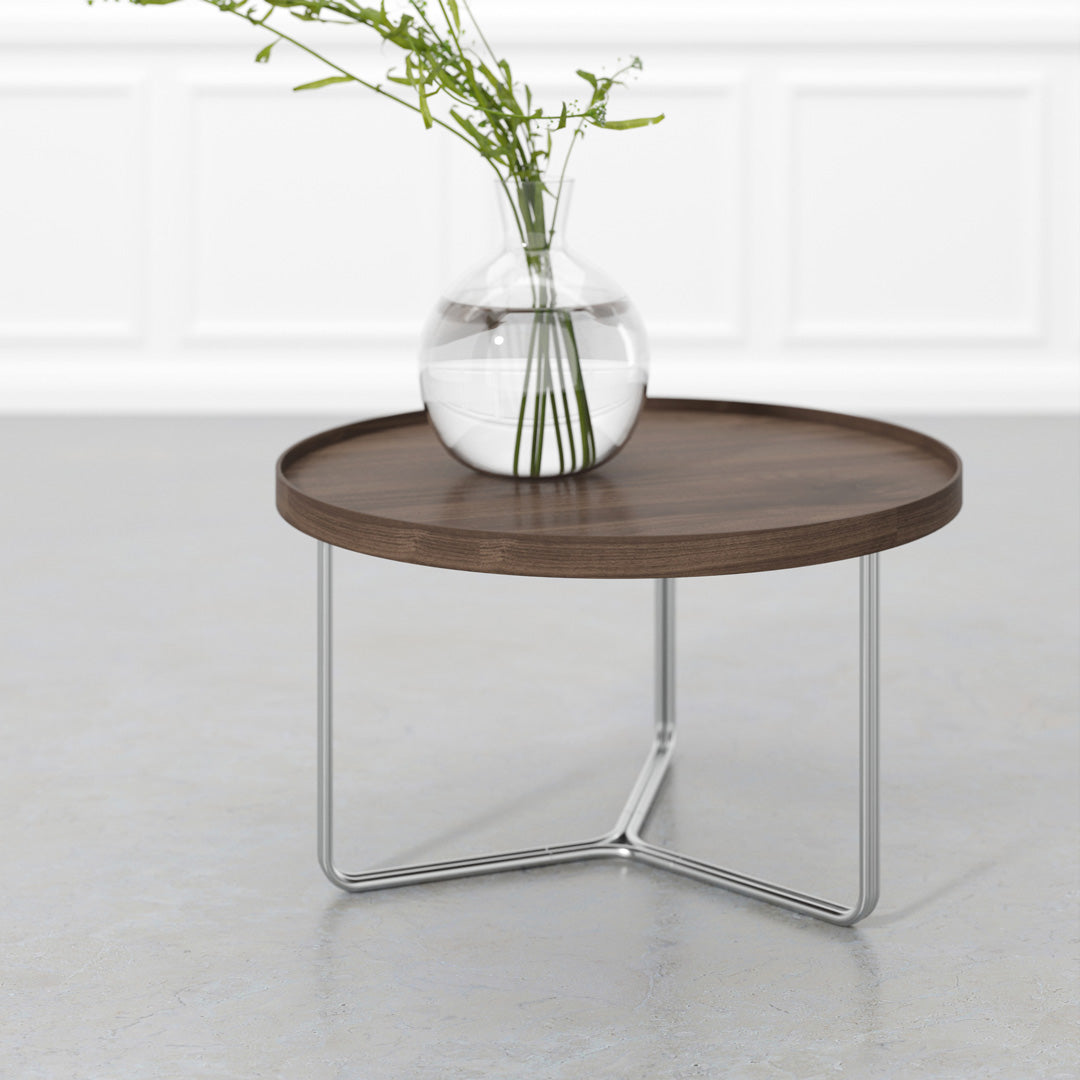 DT66 Walnut Round Coffee Table