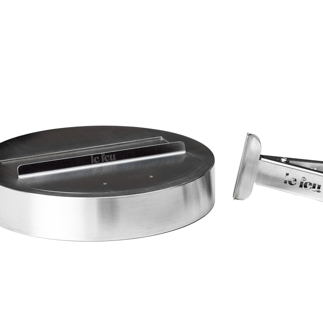 Dome 625 - Black Ground Wood Low Fireplace - Le Feu