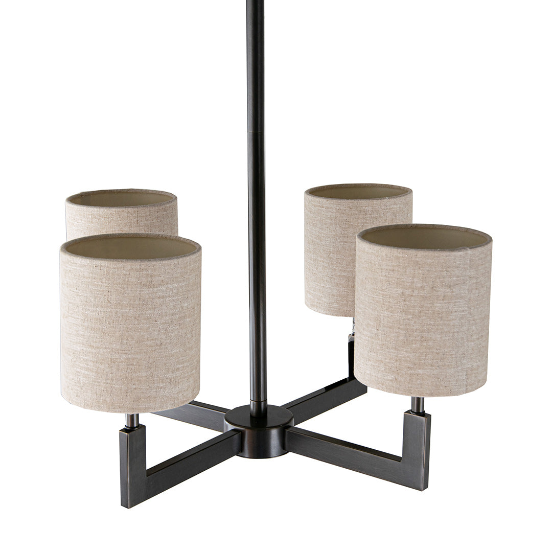 Ealga 4 Arm Chandelier Dark Bronze - RV Astley