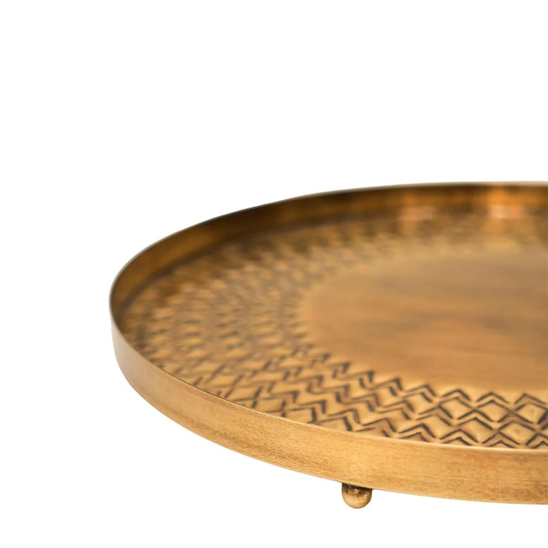 Embossed Gold Tray