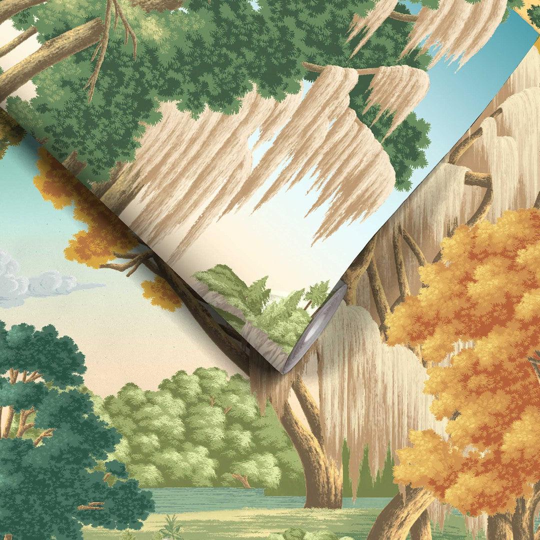 Enchanted Gardens Wallpaper - Evergreen