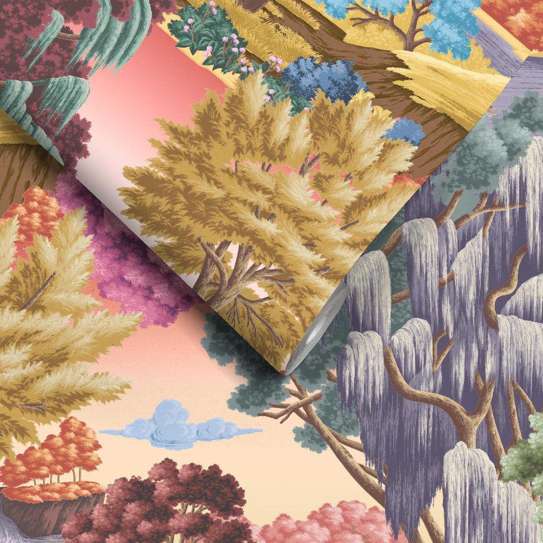 Enchanted Gardens Wallpaper - Mulberry