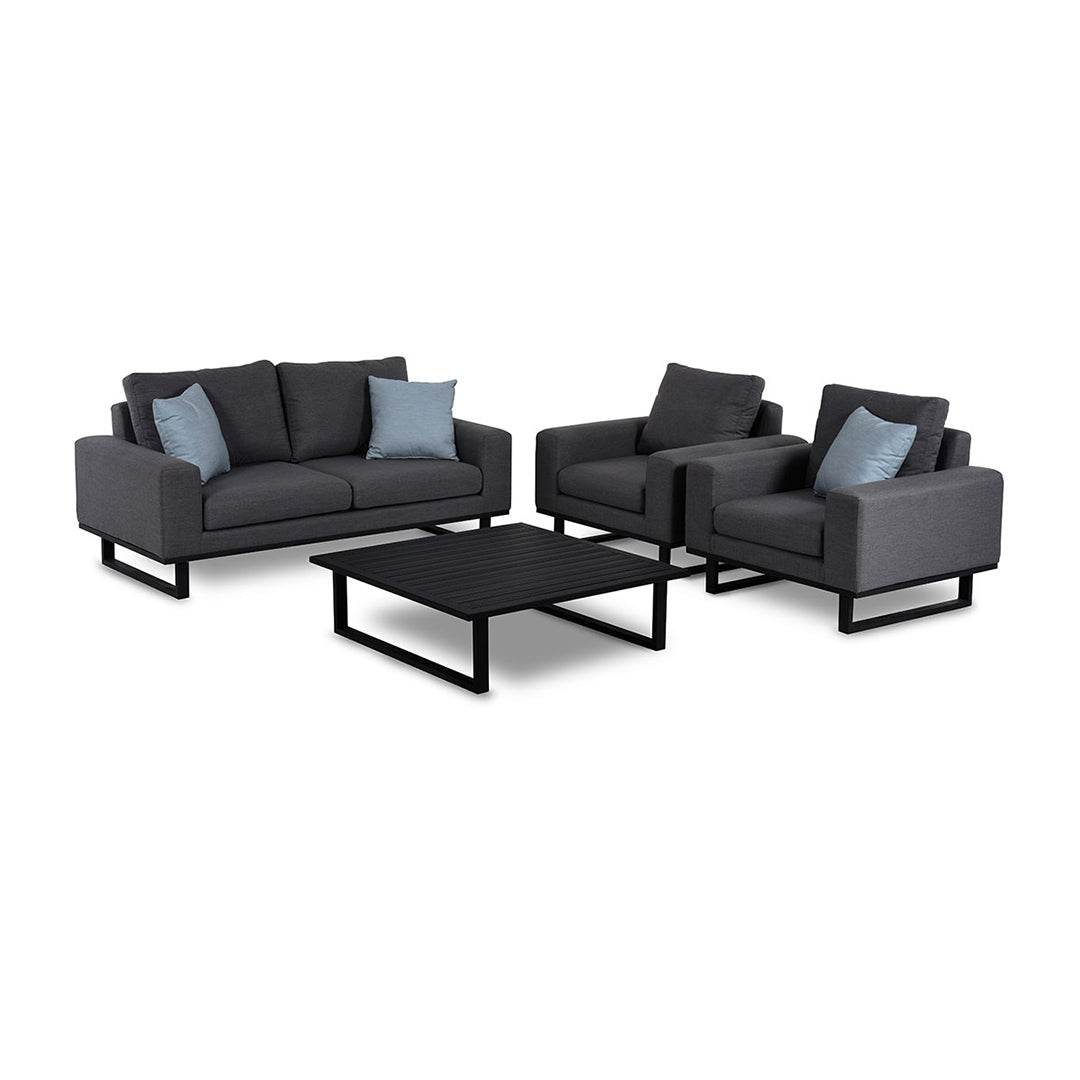 Ethos 2 Seater Sofa Set in Charcoal