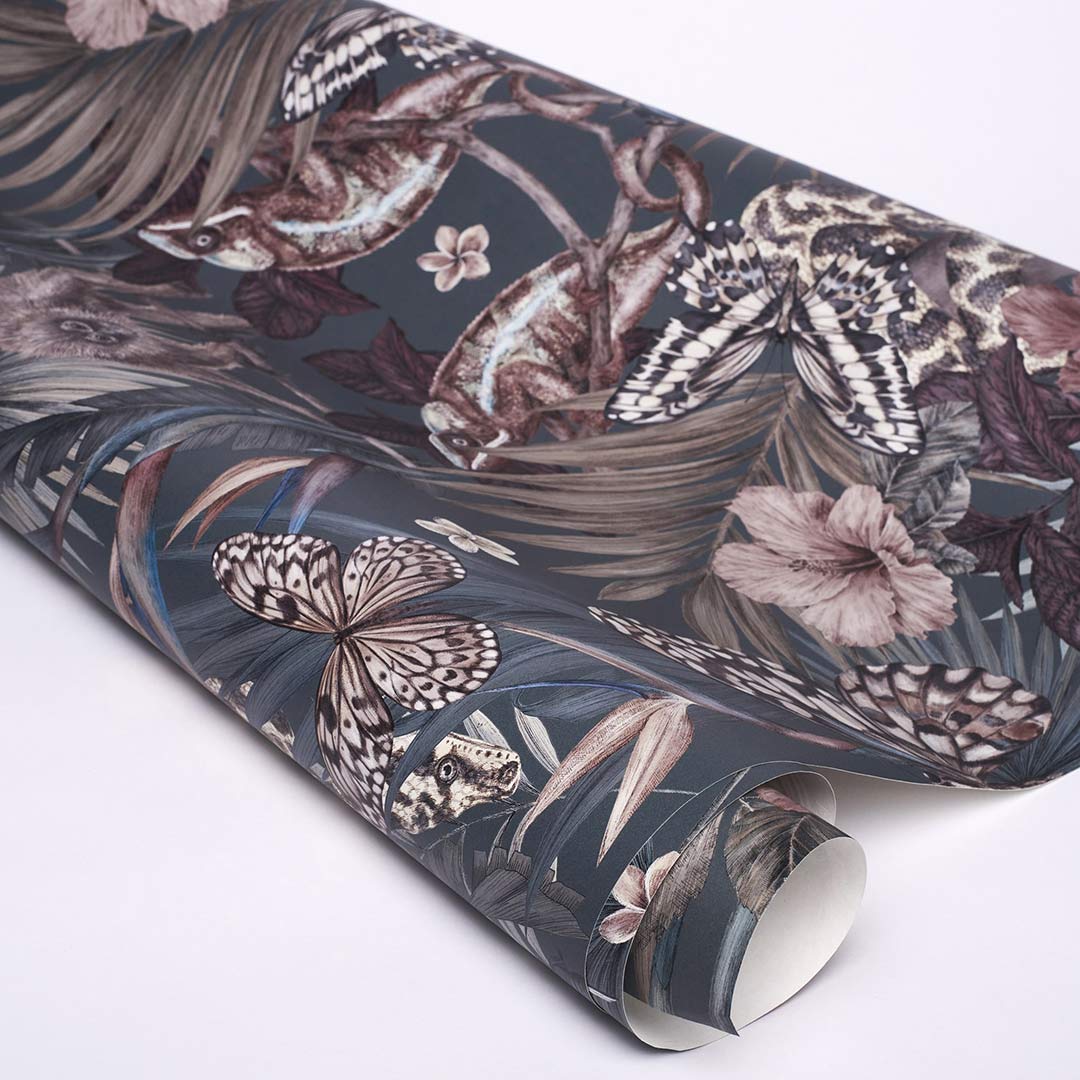 Exotica Wallpaper - Dusky Petrol