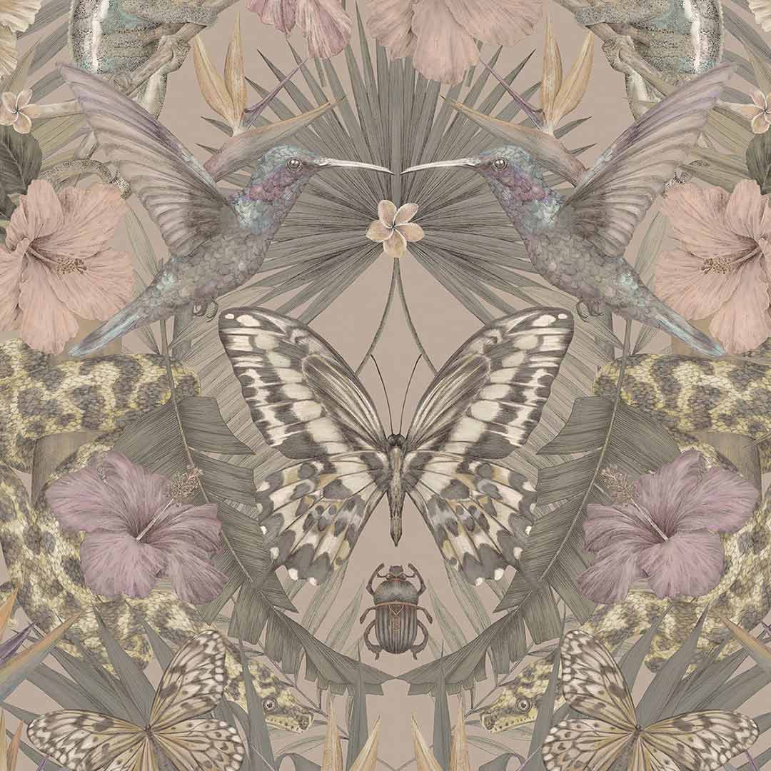 Exotica Wallpaper - Dusky Rose