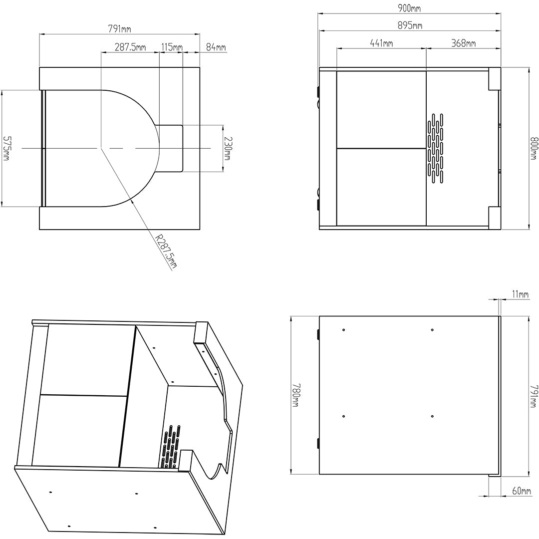 Fairford Ceramic Egg Cabinet