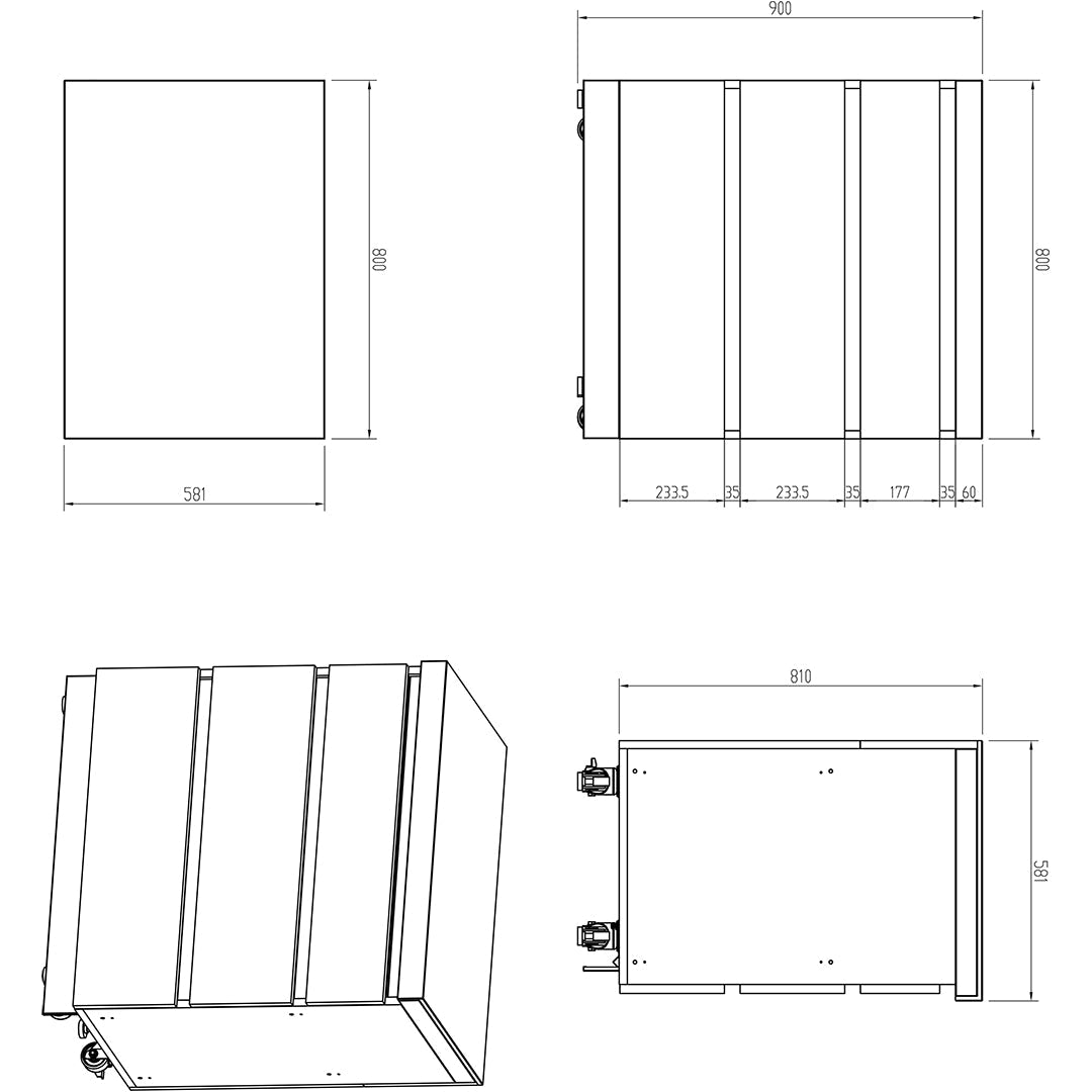 Fairford Triple Drawer Cabinet