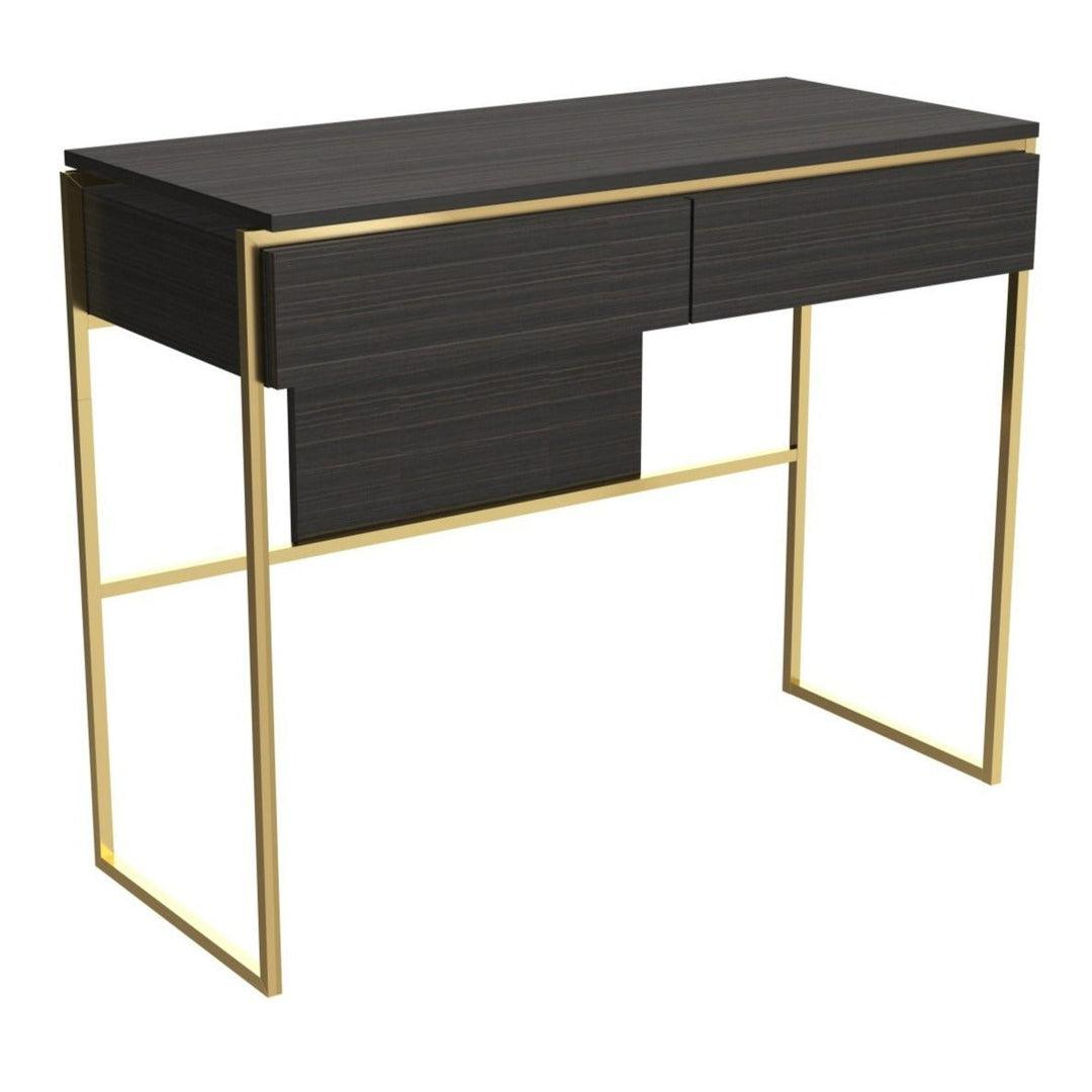 Federico Black Stained Oak Dressing Table - Gillmore Space