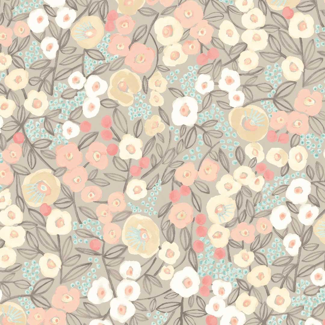 Flora Ditsy Wallpaper - Glasshouse Collection - Ohpopsi