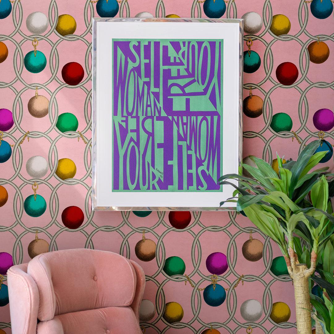 Free Woman Framed Wall Art - Faith Ringgold