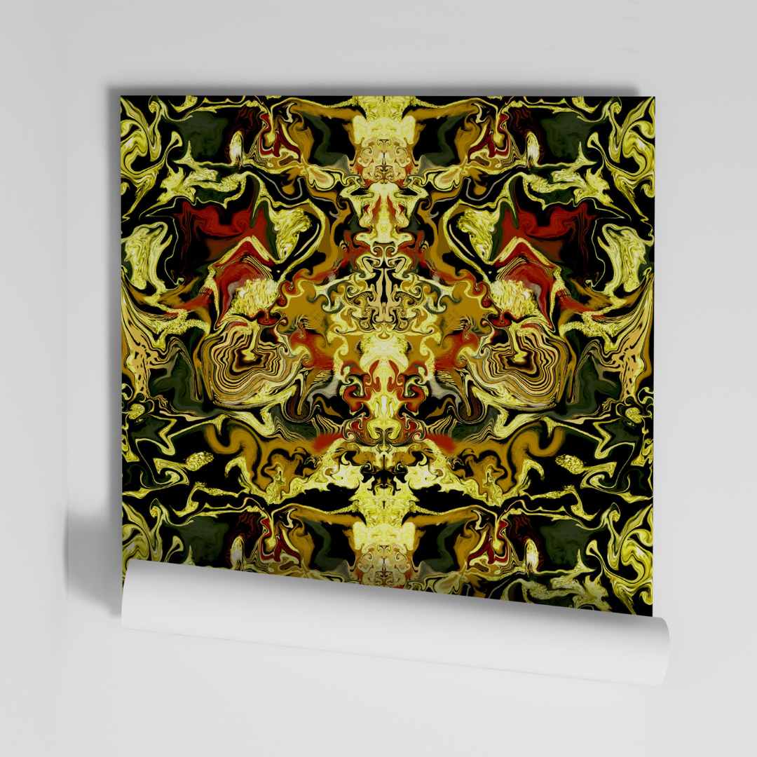 Gilded Wine Wallpaper - Liberty James Studio