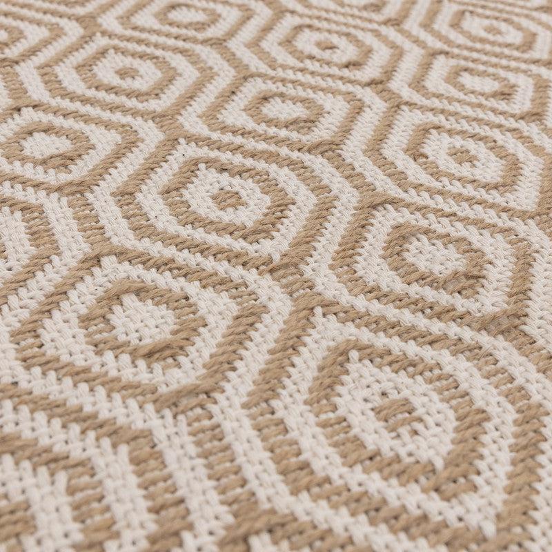 Global Mosaic Cream Jute Rug