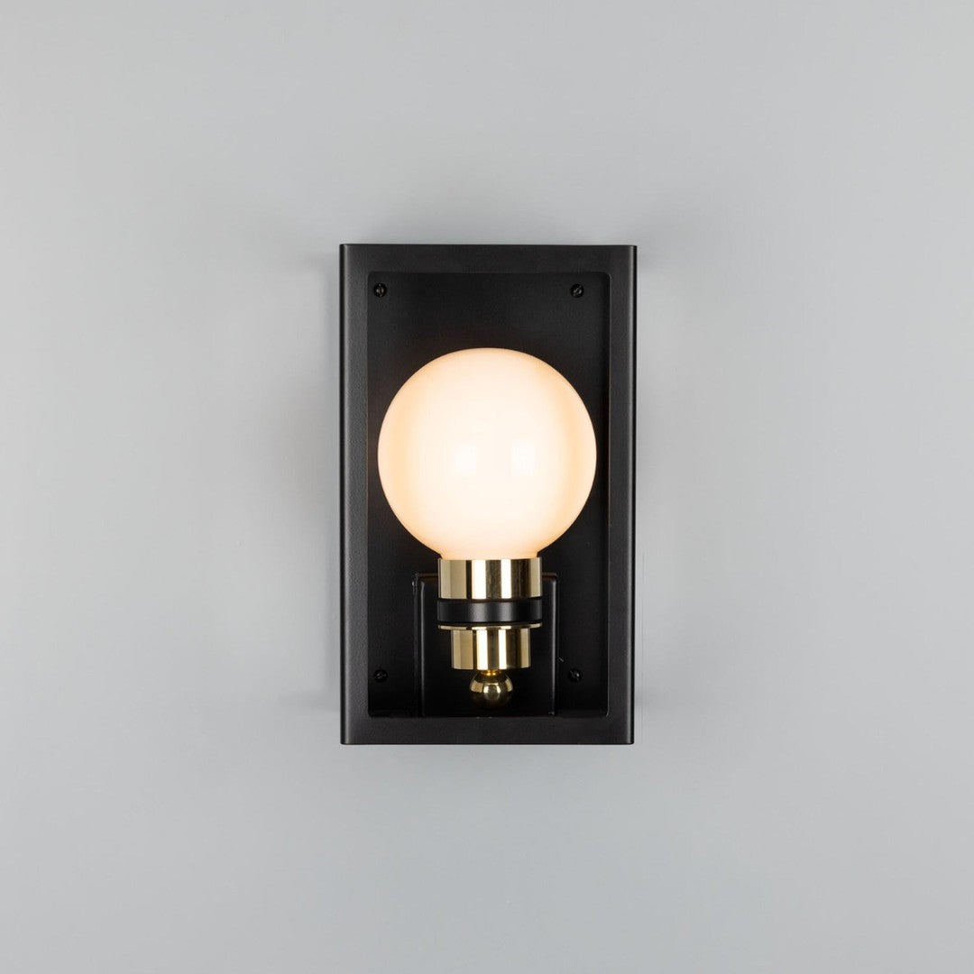 Hamilton Outdoor Lantern Wall Light IP65 - Black