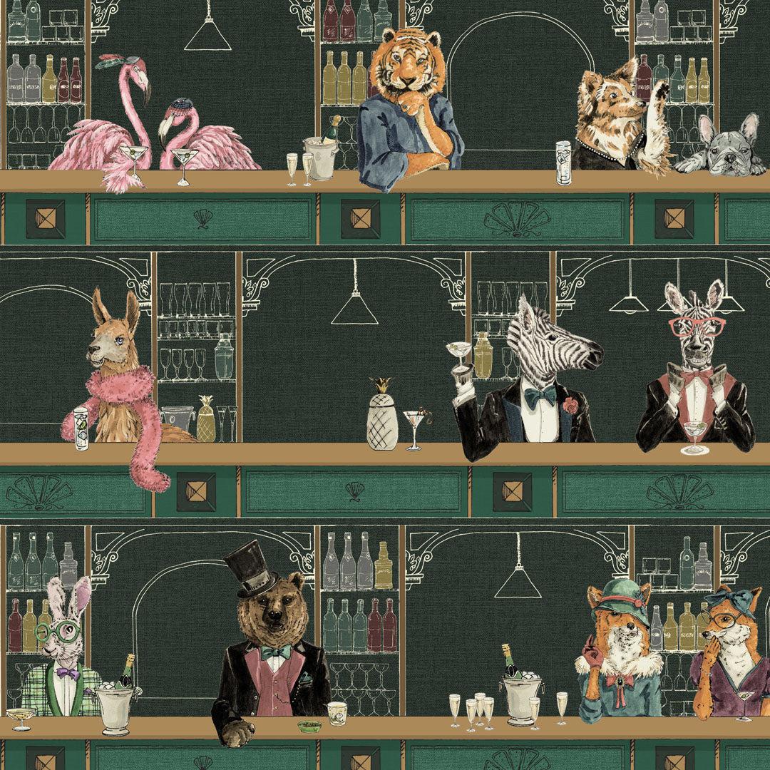 Happy Hour Wallpaper - Club Green - Brand Mckenzie