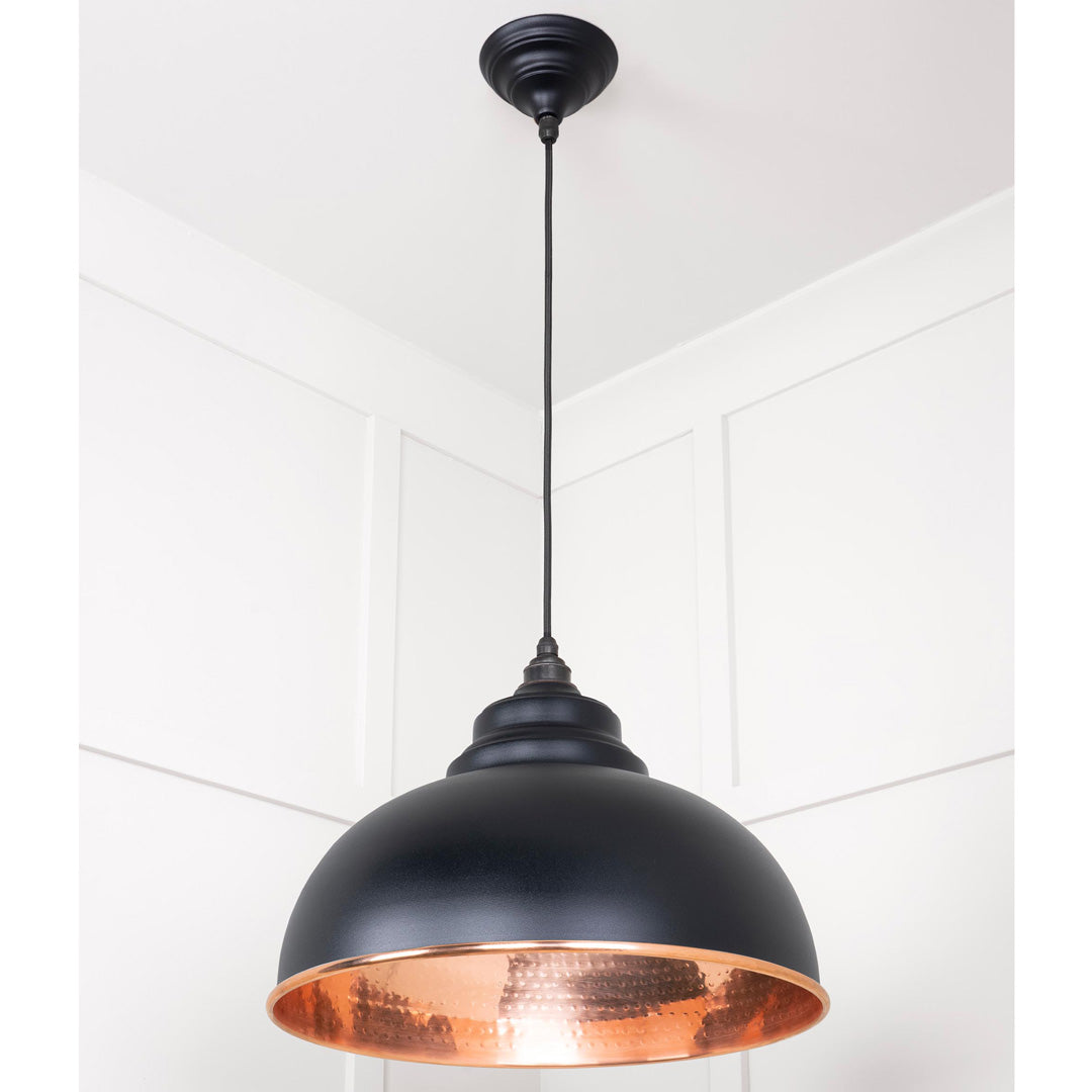 Harborne Pendant Ceiling Light - Elan Black & Copper