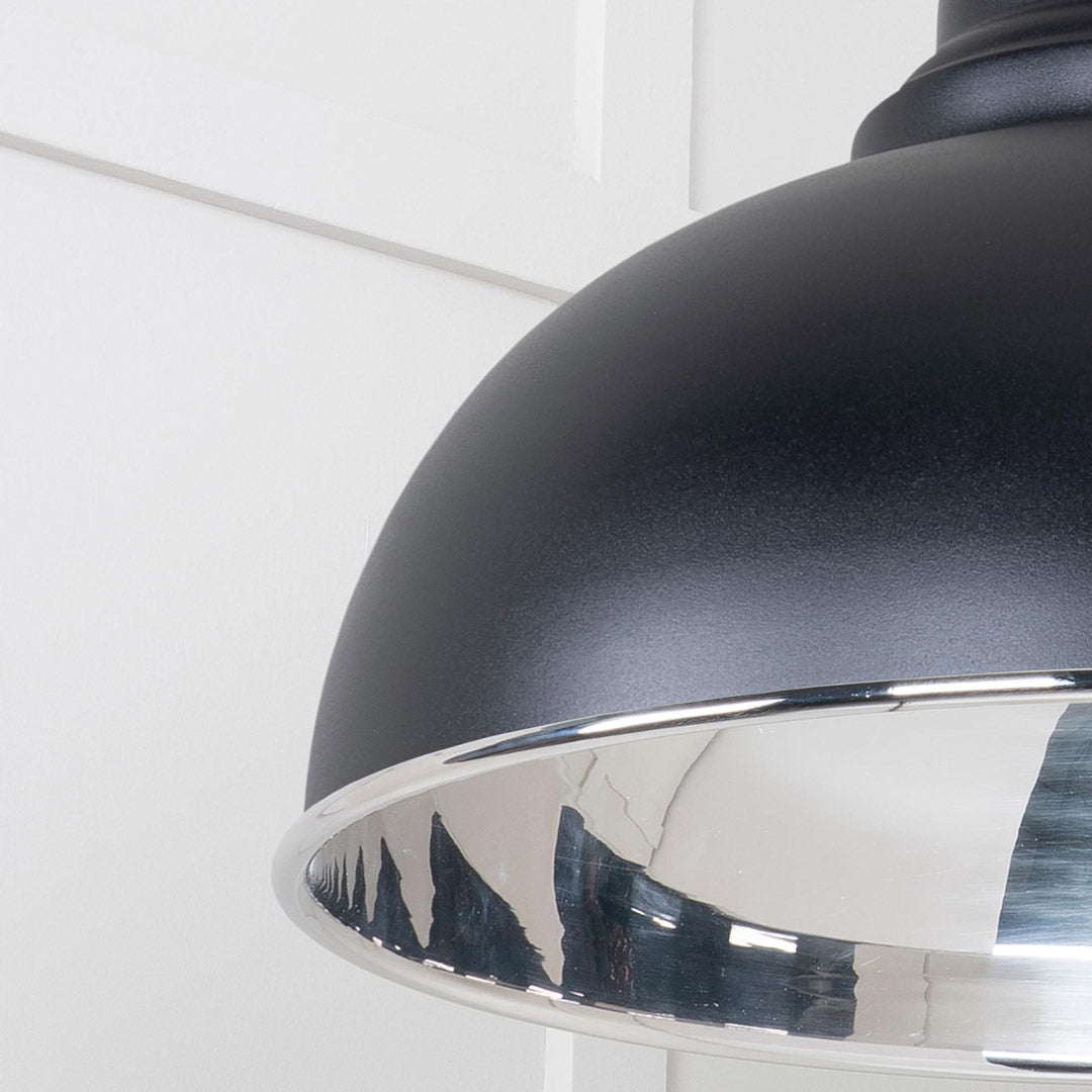 Harborne Pendant Ceiling Light - Elan Black & Nickel