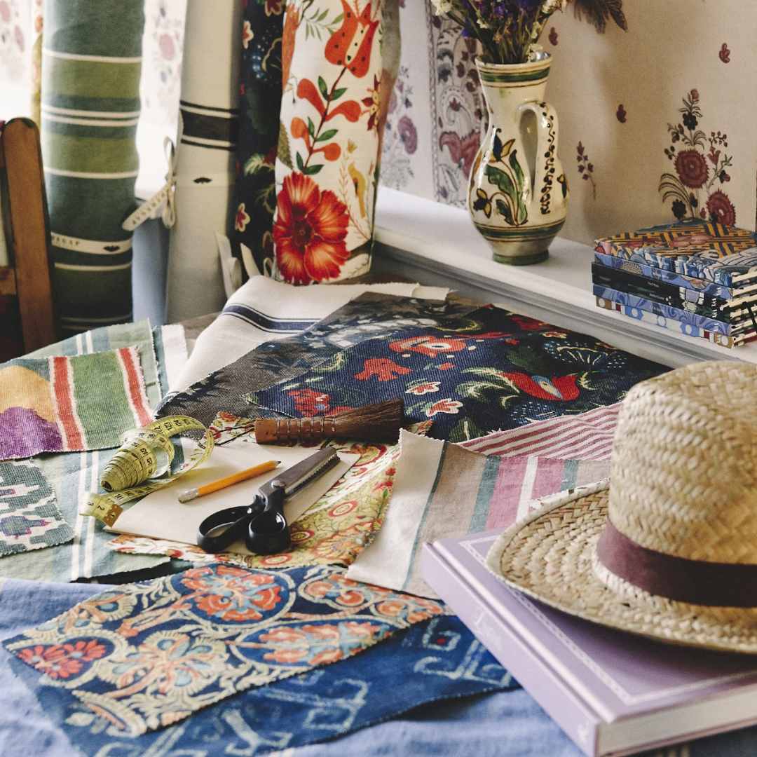 Herina Stripe 100% Linen Fabric - MINDTHEGAP