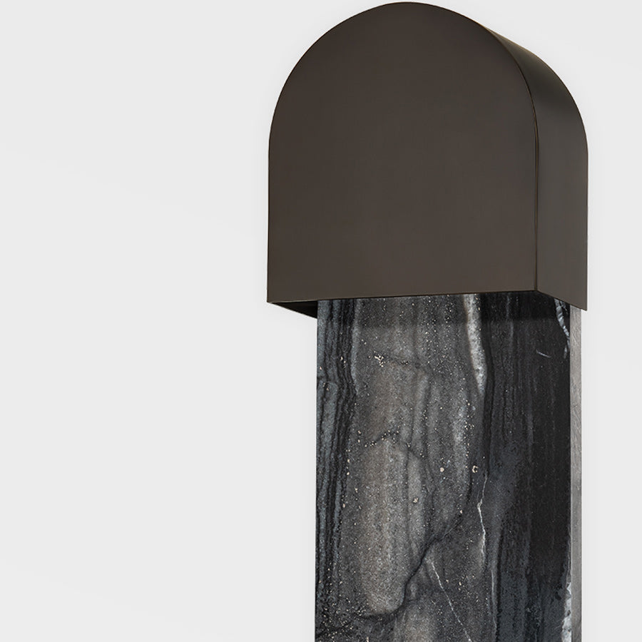 Hobart Marble Wall Light - Black Brass - Hudson Valley Lighting