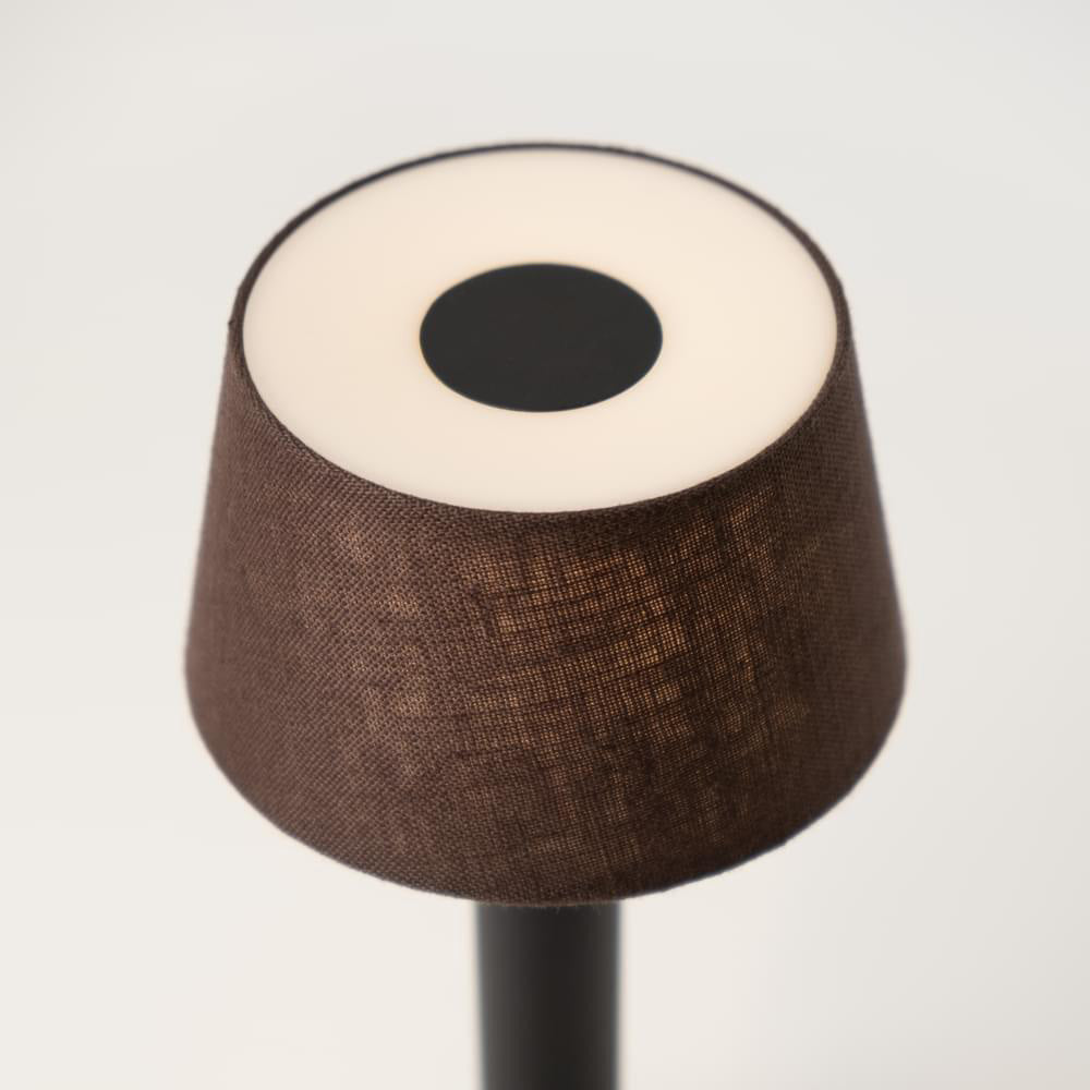 Humble Two Linen Table Lamp - Brown